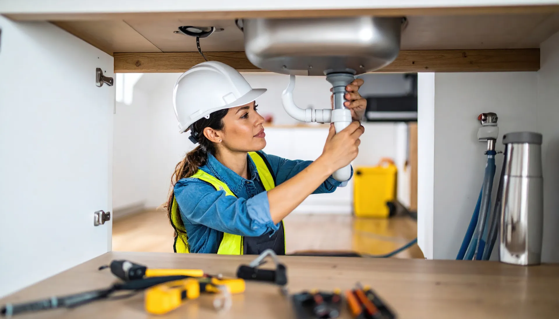 plumber providing Minnesota plumbing services, plumbing repair in a residential home