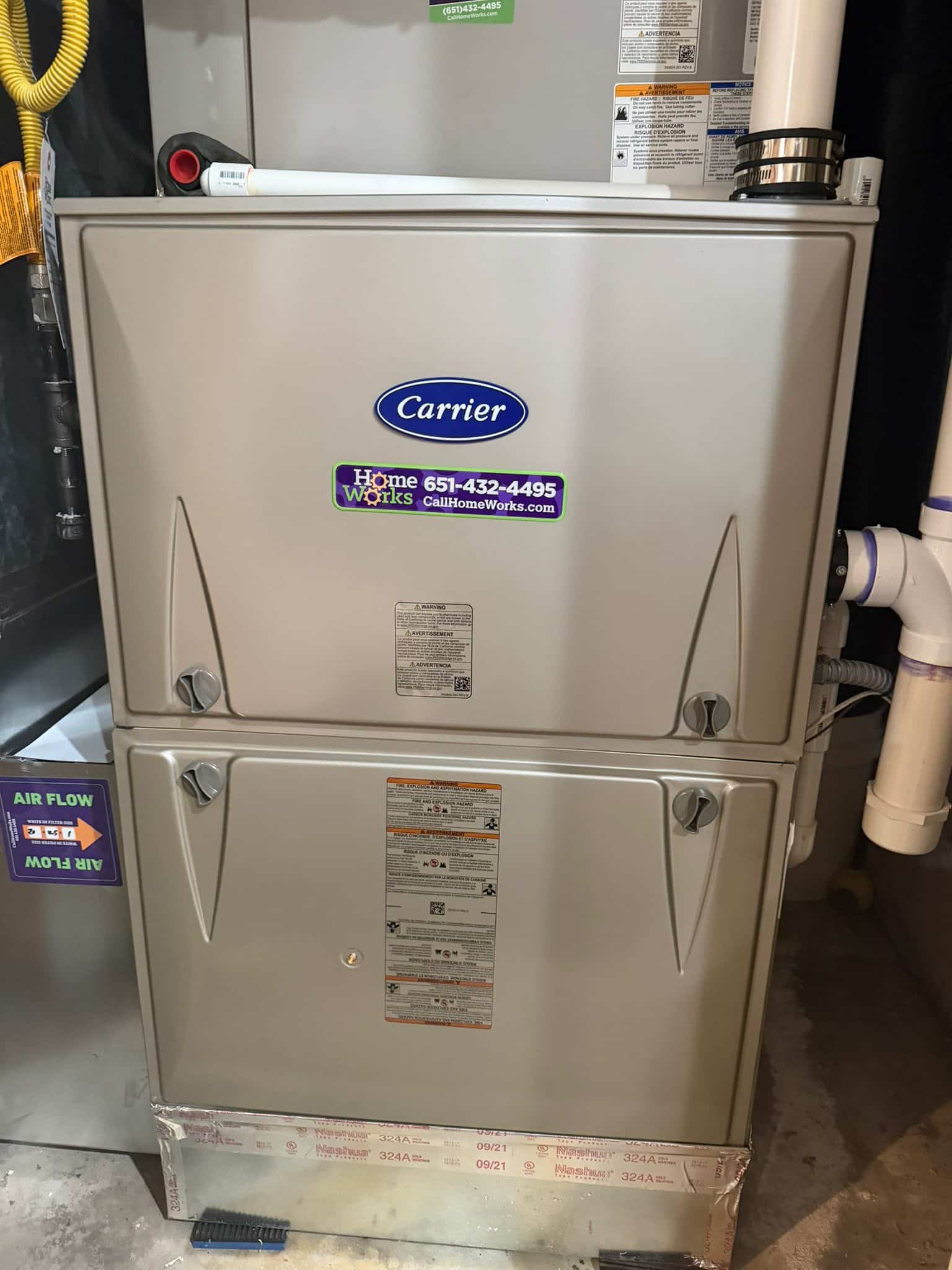 full furnace diagnostic on a Carrier unit